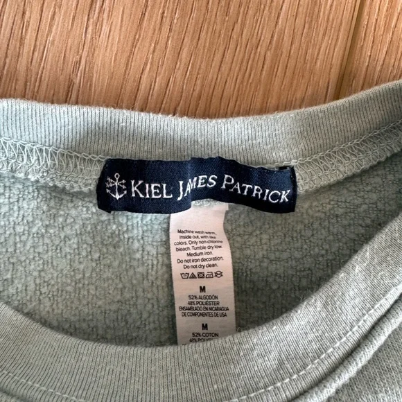 KJP Rosé All Day Mint Green Sweatshirt with Embroidered Design - Picture 3 of 3